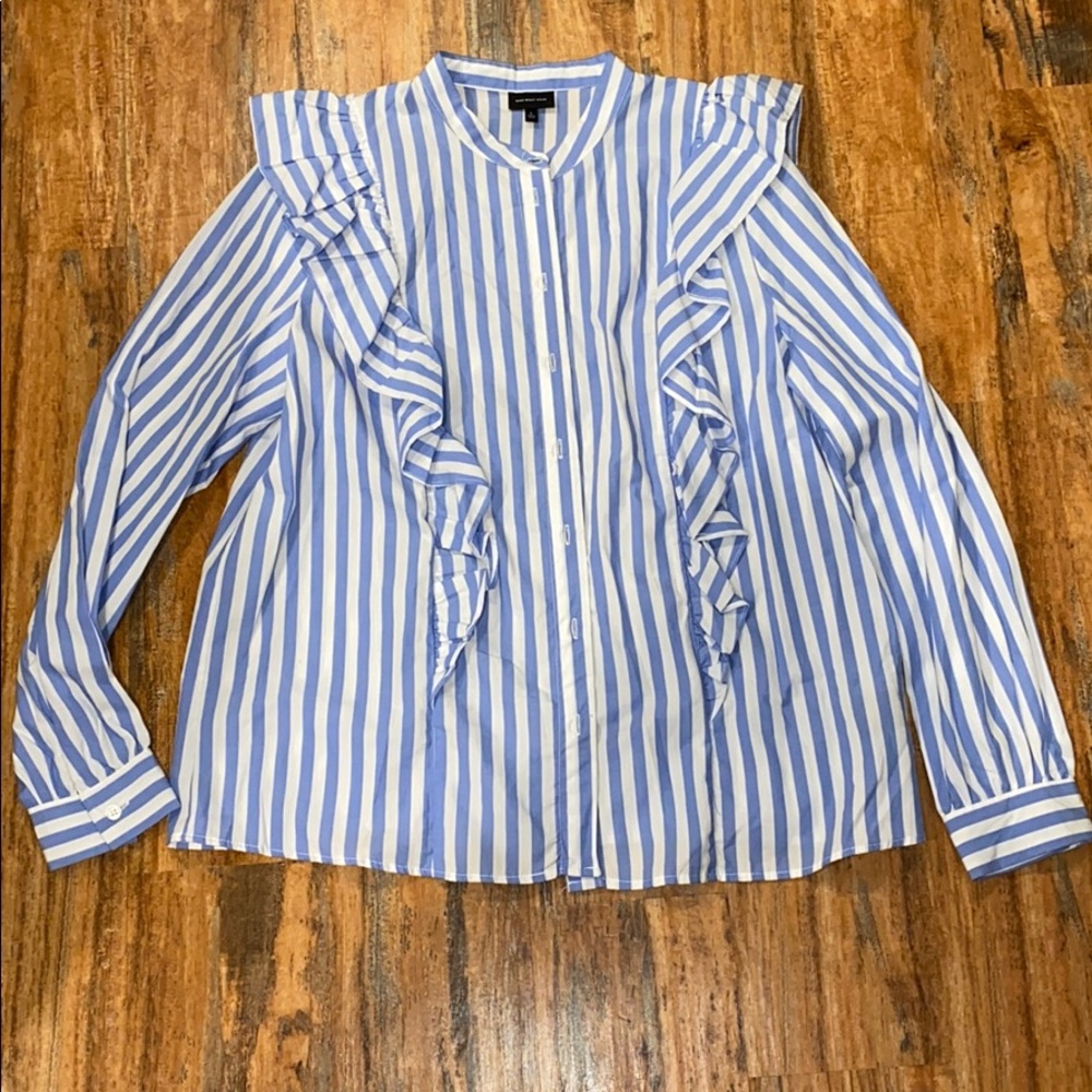 Striped Ruffle Target Who What Wear Shirt